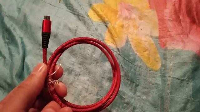 Кабель USB 1м ETER нейлоновый микро выход 2.4A быстрая зарядка F127 - Красный смотреть онлайн