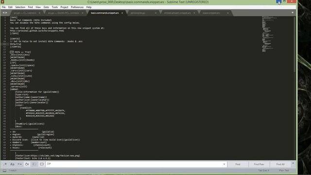 Echo Bot Writing a Basic Snippet System смотреть онлайн