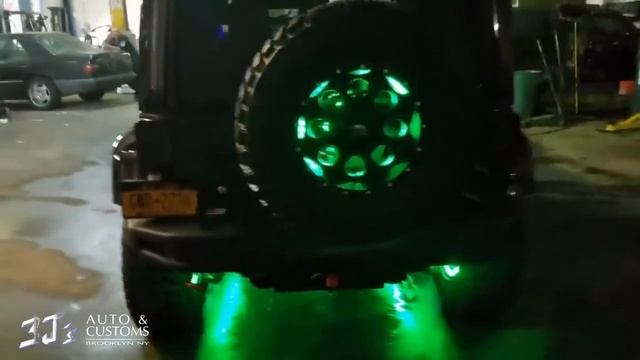 3J's AUTO NYC + ORACLE LIGHTING // Jeep JK with ORACLE LED Wheel Rings, Halos & More. смотреть онлайн
