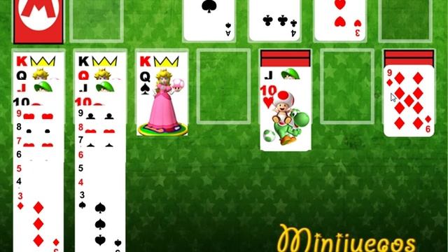 Super Mario Solitaire (card game like Free Cell solitaire) смотреть онлайн