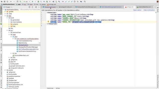 Android Notifications - Part 11, Triggering & handling Push Notifications смотреть онлайн