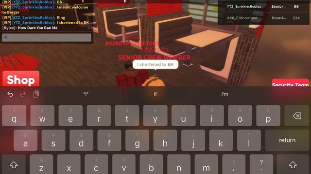 Admin abuser in work at Burger King roblox (GOT BANNED) смотреть онлайн