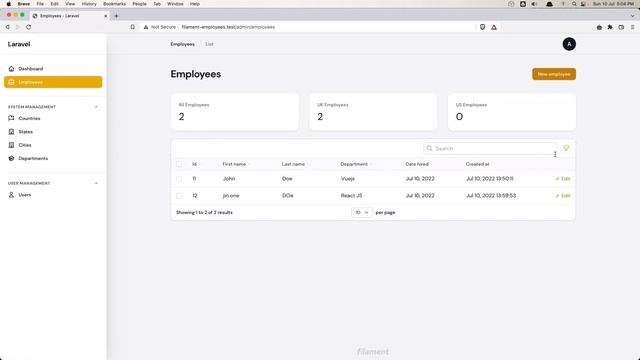 1. Intro Laravel Filament Tutorial Employee Management Project смотреть онлайн
