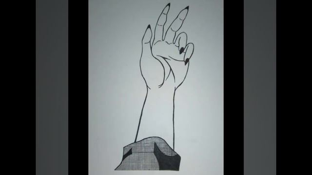 Нарисовал арт с рукой и венамиPainted art with hand and veins