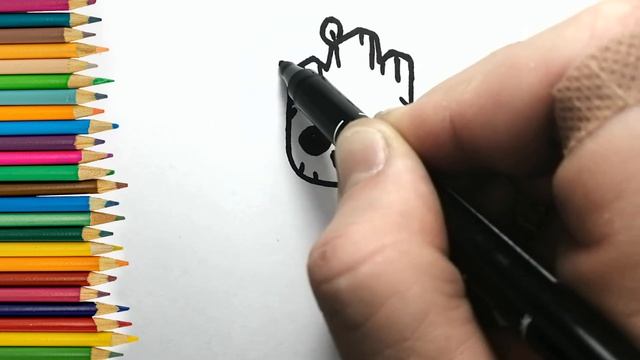 КАК поэтапно нарисовать ГРУТа /Рисунки для срисовки смотреть онлайн