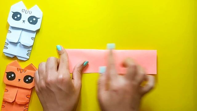 origami cat bookmark tutorial | how to make a paper cat bookmark смотреть онлайн