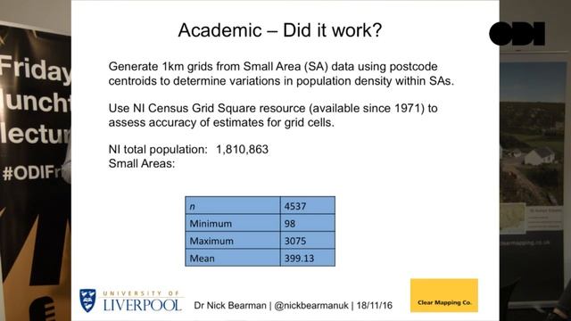 ODI Friday Lunchtime Lecture: PopChange - Creating access to UK wide census data смотреть онлайн