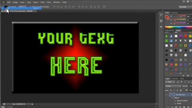 Photoshop CS6 How to Make Simple logo/banner 2014 смотреть онлайн