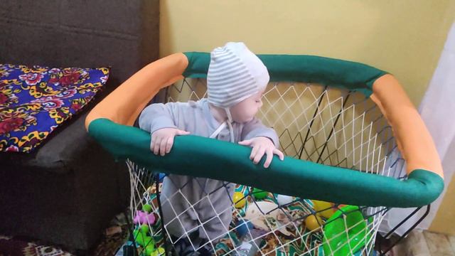 6 месячный ребенок учится встовать