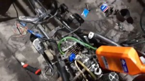 Сборка скутера Yamaha jog 3kj aprio, тестинг самоварного впуска,  устранение мелких косяков