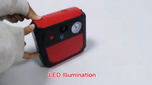 Пуско-зарядное устройство с компрессором Jump Starter 4 в 1 смотреть онлайн