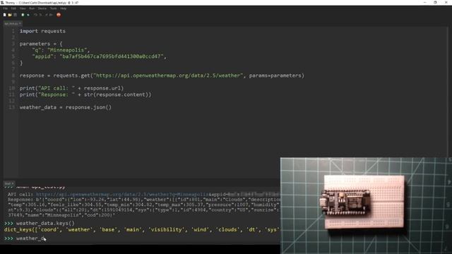 Programming a NodeMCU with MicroPython: Introduction to API Calls смотреть онлайн