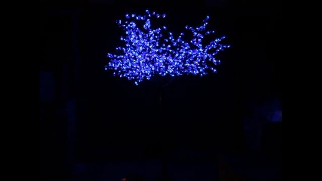 Световое дерево "Сакура", высота 2,6 м, Ø2,0 м, мульти (с контроллером) RGB смотреть онлайн