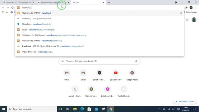 CodeIgniter Part 1 - instalasi dan base url смотреть онлайн