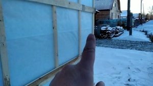 Профлист на стены каркасного гаража.