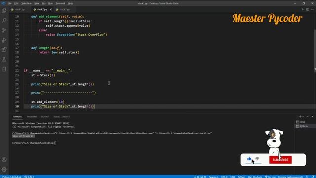 Stack Data Structure Implementation in python смотреть онлайн