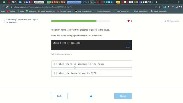 35 Combining Comparison and Logical Operations | Introduction to Python | Sololearn смотреть онлайн