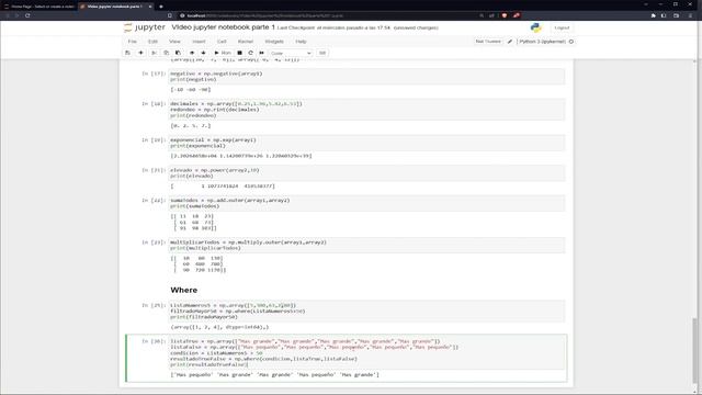 ?️ Como usar CONDICIONES en ARRAYS con NUMPY | np.where смотреть онлайн