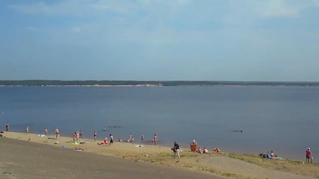 Набережная реки Волги. Жаркий день. Чебоксары. 15 июля 2020 смотреть онлайн