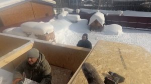 Крыша из сип-панелей/Гараж часть 3/ Д.Р. Славика/