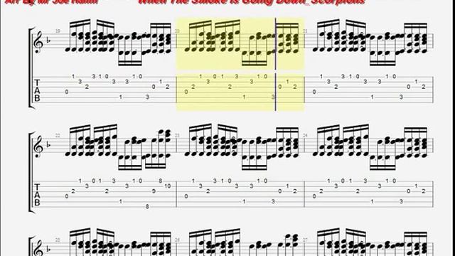 When The Smoke Is Going Down Scorpions Slow Rock Fingerstyle Arr By Mr Joe Halim FREE TAB смотреть онлайн
