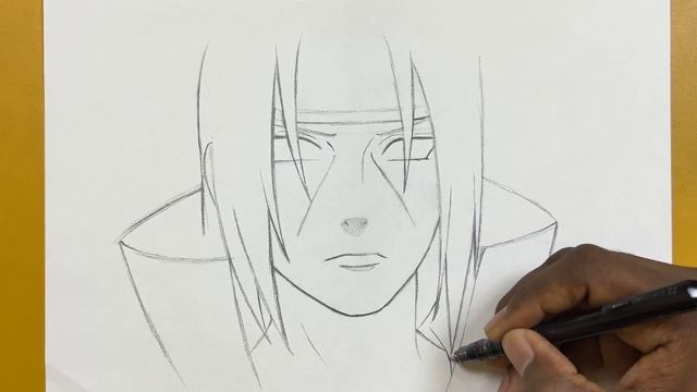 How to draw itachi uchiha step-by-step смотреть онлайн