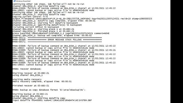 What is RMAN Image copy in oracle database смотреть онлайн