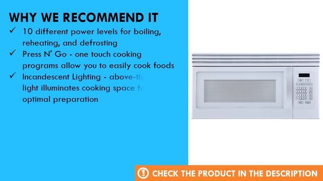 Black+Decker EM044KJN-P1 Over The Range Microwave Oven Review смотреть онлайн