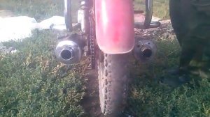 Два глушителя на альфе 110