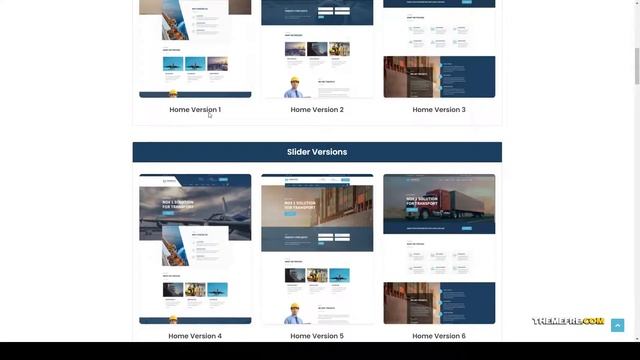 Transpix - Logistics Warehouse WordPress Theme corporate cargo Easy Create Website смотреть онлайн