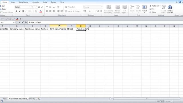 3_Create invoice program in Excel itself. Create sheet "Customer database". смотреть онлайн