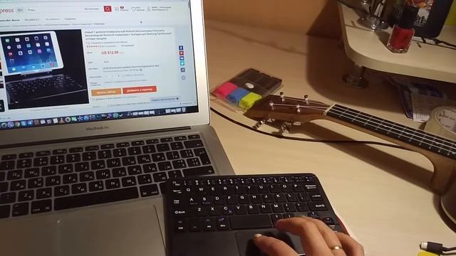 Беспроводная клавиатура с AliExpress! Bluetooth клавиатура из Китая! смотреть онлайн