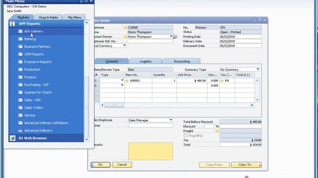 SAP Business One Crystal Wave - Advanced Productivty Pack смотреть онлайн