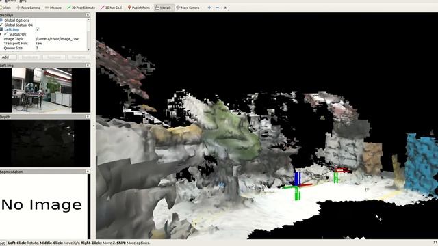 Global reconstruction 3D Dense mapping from Intel Realsense D435i RGB-D camera | Visual SLAM смотреть онлайн