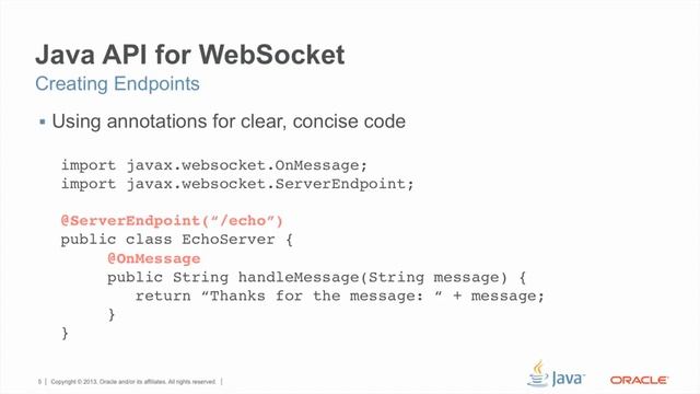 Java API for WebSocket 1 0 смотреть онлайн