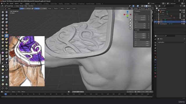 28. Finalizing Shoulder Armor and Other Elements смотреть онлайн