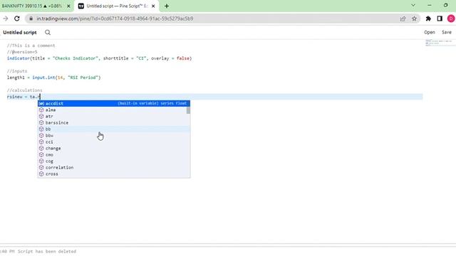 Introduction to Pine Script- Plot RSI- Trading view- Automated Algo Trading HINDI PS-02 смотреть онлайн
