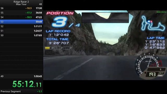 ALZERI Speedruns: Ridge Racer 2 (PSP), Max Tour (1:49.30.38) WORLD RECORD смотреть онлайн