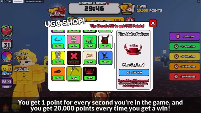 [LIMITED EVENT] How to get the FIRE HALO TOP HAT in UGC DON'T MOVE | Roblox смотреть онлайн