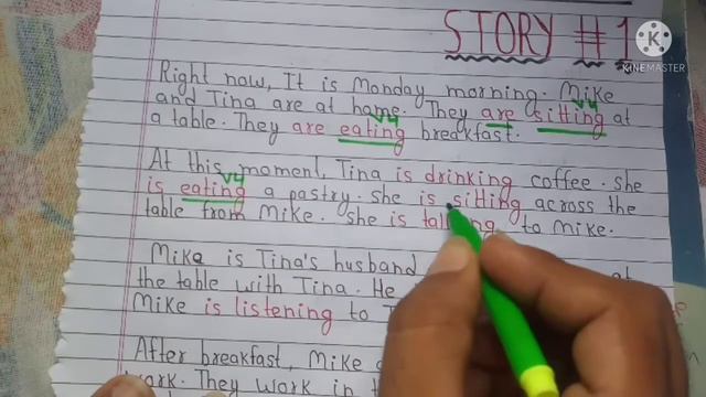 Present Continuous Tense With Story | Story 1 | Exercise - 132 | Spoken English | смотреть онлайн