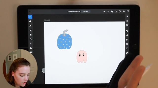 Creating Moody Fall Patterns for My Shop ??Illustrator on iPad смотреть онлайн