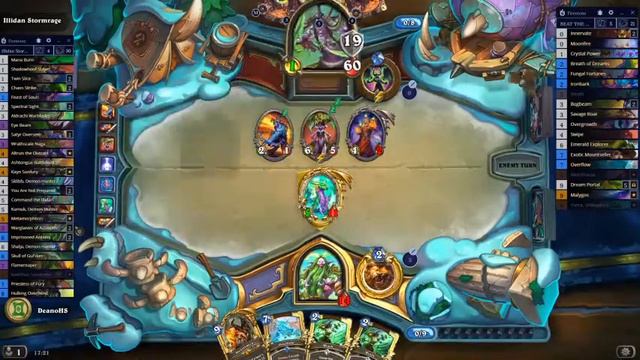 Hearthstone -Trial by Felfire - Illidan Guide - FIRST TRY WIN! 7 HP COMEBACK! смотреть онлайн