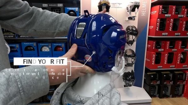 Bauer Hyperlite Helmet // How to Fit