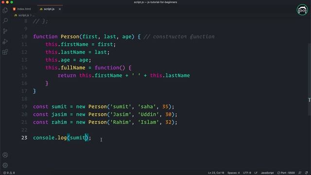 #67 JavaScript Bangla Tutorial | JavaScript Object Constructors смотреть онлайн