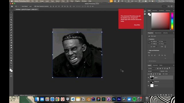 Playboi Carti Effortless Cover Art Vintage Glitch  Effect On Photoshop ( Turn Photo Into Drawing )