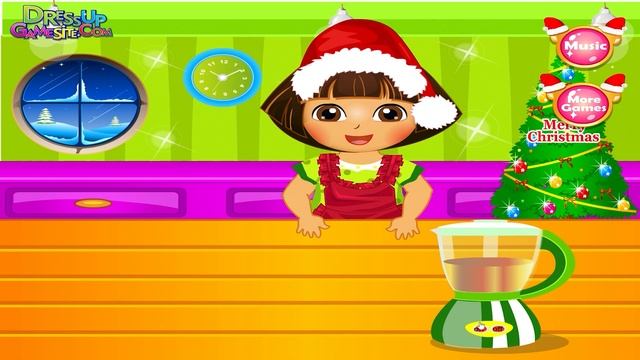 Dora the Explorer: Dora Cooking Christmas Competition (Flash) - Full Game HD Walkthrough смотреть онлайн