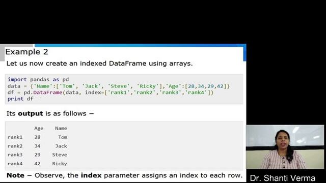 Creating Data Frame using python programming смотреть онлайн