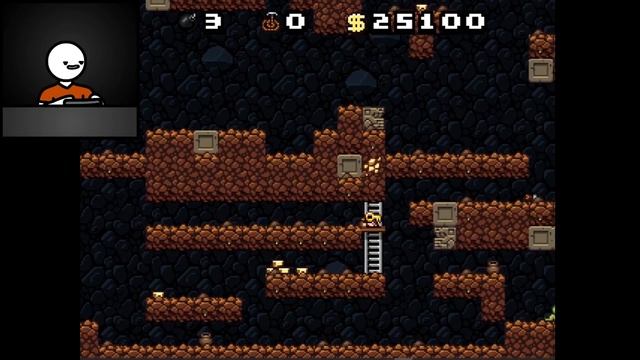 Trying to Play a Game | Spelunky смотреть онлайн