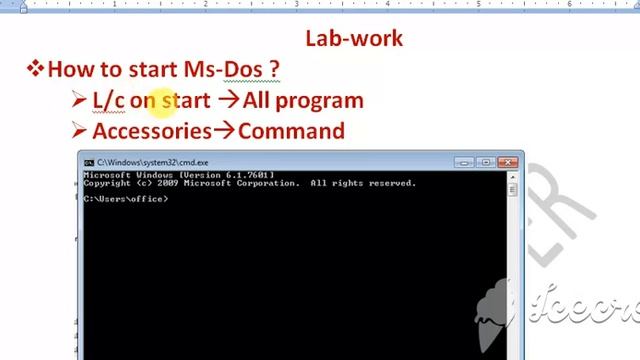 MS-DOS (operating system) | ms Dos window | command prompt | command line | ms Dos Lecture-7 смотреть онлайн