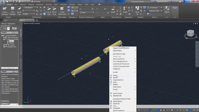 AutoCAD Plant 3D Routing Pipe at an Offset 2 смотреть онлайн